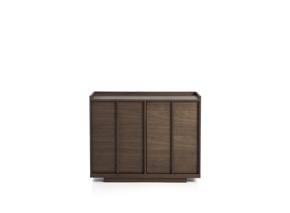 Onix sideboard in walnut veneer with dark finish 100 x 80 cm FSC Mix Credit