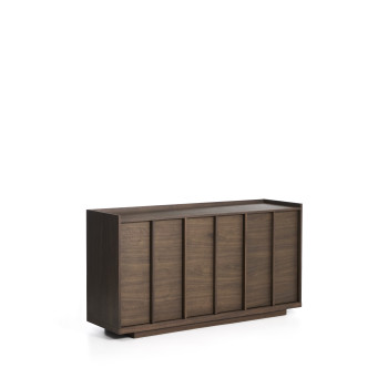 Onix sideboard in walnut veneer with dark finish 150 x 80 cm FSC Mix Credit