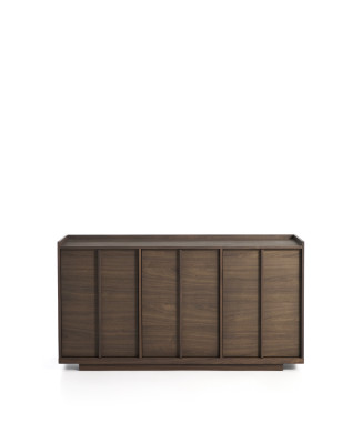 Onix sideboard in walnut veneer with dark finish 150 x 80 cm FSC Mix Credit
