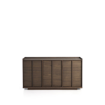 Onix sideboard in walnut veneer with dark finish 150 x 80 cm FSC Mix Credit