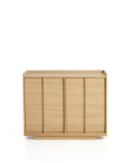 Onix sideboard in oak veneer with natural tone finish 100 x 80 cm FSC Mix Credit