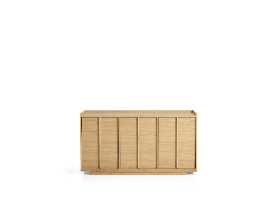 Onix sideboard in oak veneer with natural tone finish 150 x 80 cm FSC Mix Credit