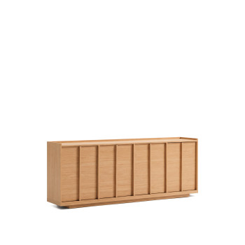 Onix sideboard in oak veneer with natural tone finish 200 x 80 cm FSC Mix Credit