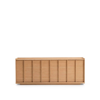 Onix sideboard in oak veneer with natural tone finish 200 x 80 cm FSC Mix Credit