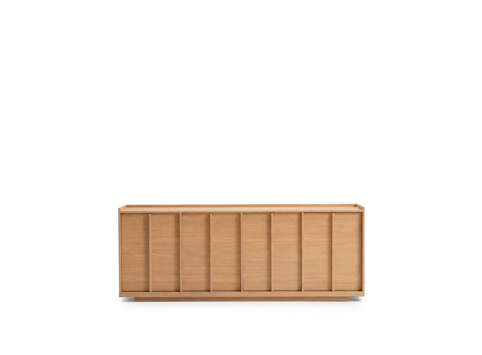 Onix sideboard in oak veneer with natural tone finish 200 x 80 cm FSC Mix Credit
