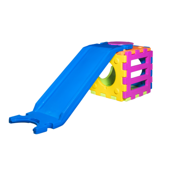 Cubic toy model o2000 – modular game with 1 large slide and 1 ladder.