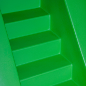 Cubic toy model L2000 – modular game with 1 large slide and 1 cube.