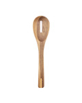 Zairin spoon with hole in FSC 100% acacia wood and metal