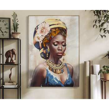 PAINTING ON CANVAS WITH FRAME AYDA -A-