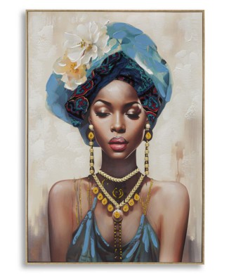 PAINTING ON CANVAS WITH FRAME AYDA -B-