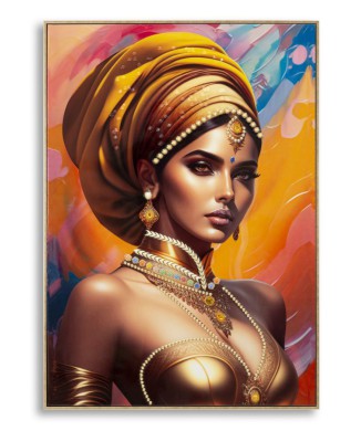 PAINTING ON CANVAS WITH FRAME SAMIRA -A-