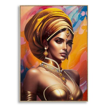 PAINTING ON CANVAS WITH FRAME SAMIRA -A-