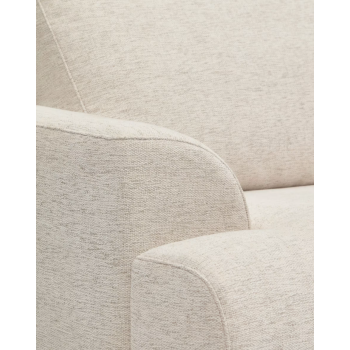 Karin 3-seater sofa in white with solid wood legs