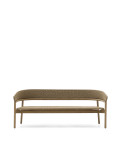 Arinella 3-seater sofa in solid acacia wood with natural finish and beige rope FSC 100% 167 cm