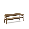 Arinella 3-seater sofa in solid acacia wood with a natural finish and beige rope FSC 100%