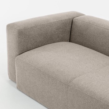 Blok 3-seater beige corner sofa 290 x 230 cm /