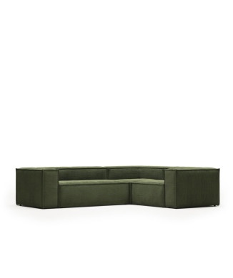 Blok 3 seater corduroy corner sofa