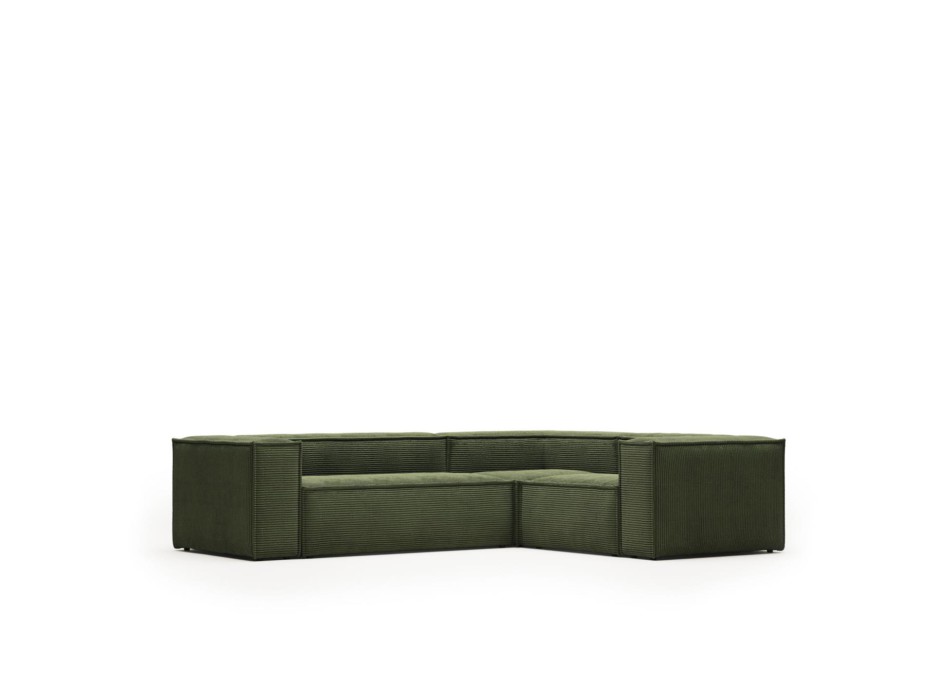 Blok 3 seater corduroy corner sofa