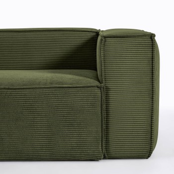 Blok 3 seater corduroy corner sofa