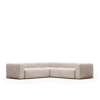 Blok 4-seater beige corner sofa 290 x 290 cm