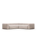 Blok 4-seater beige corner sofa 290 x 290 cm
