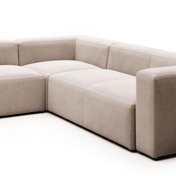 Blok 5-seater beige corner sofa 320 x 290 cm /