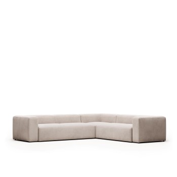 Blok 5-seater beige corner sofa 320 x 290 cm /