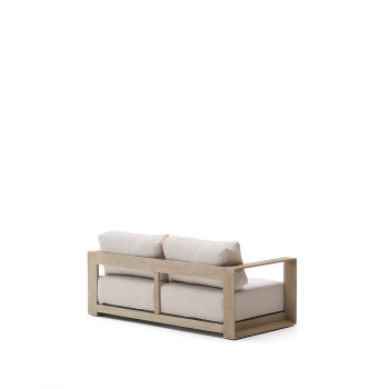 Ambra 2-seater sofa in solid acacia wood with a light finish, 174 cm, FSC 100%