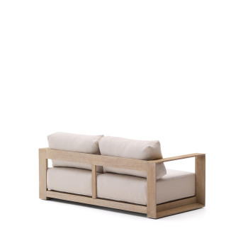 Ambra 2-seater sofa in solid acacia wood with a light finish, 174 cm, FSC 100%