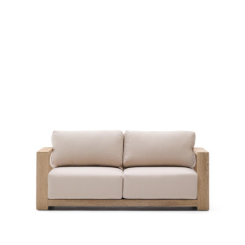 Ambra 2-seater sofa in solid acacia wood with a light finish, 174 cm, FSC 100%
