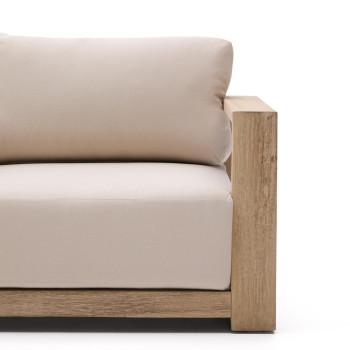 Ambra 2-seater sofa in solid acacia wood with a light finish, 174 cm, FSC 100%