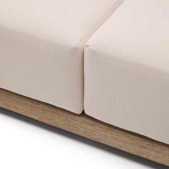 Ambra 2-seater sofa in solid acacia wood with a light finish, 174 cm, FSC 100%