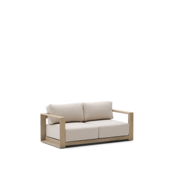 Ambra 2-seater sofa in solid acacia wood with a light finish, 174 cm, FSC 100%