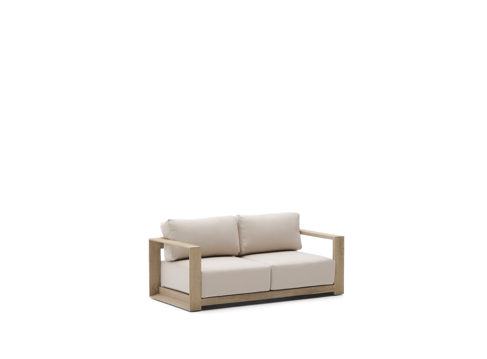 Ambra 2-seater sofa in solid acacia wood with a light finish, 174 cm, FSC 100%