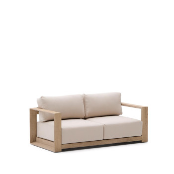 Ambra 2-seater sofa in solid acacia wood with a light finish, 174 cm, FSC 100%