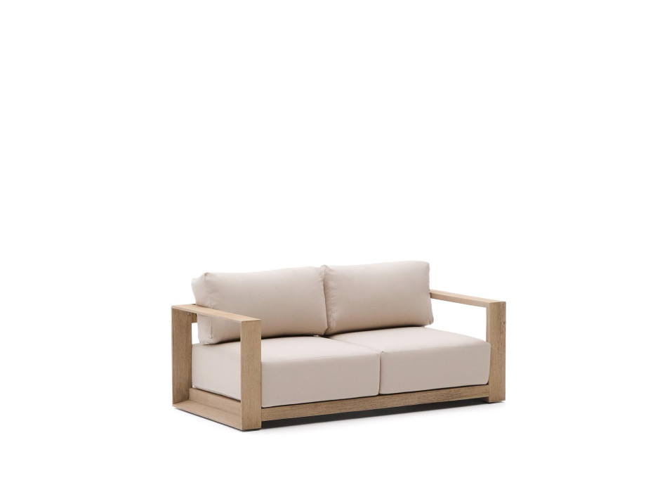 Ambra 2-seater sofa in solid acacia wood with a light finish, 174 cm, FSC 100%