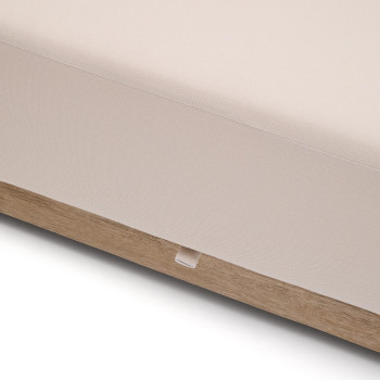 Ambra 3-seater sofa in solid acacia wood with a light finish, 249 cm, FSC 100%