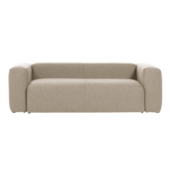 Blok 2-seater beige sofa 210 cm