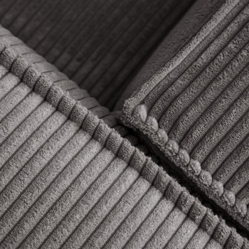 Blok 2 seater sofa with left chaise longue in thick corduroy