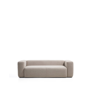 Blok 3-seater chenille sofa