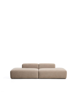 Blok 3-seater chenille sofa