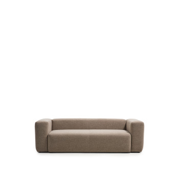 Blok 3-seater chenille sofa