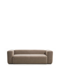 Blok 3-seater chenille sofa