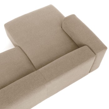 Blok 4-seater sofa chaise longue left beige 330 cm