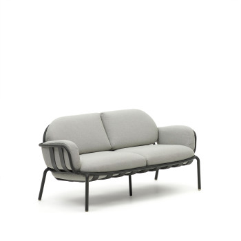 Joncols 2-seater outdoor sofa in painted aluminum