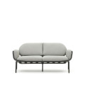Joncols 2-seater outdoor sofa in painted aluminum