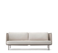 Sedalis 3-seater outdoor sofa in aluminum and rope