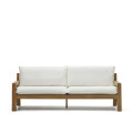 Forcanera 3-seater sofa in solid teak wood 211 cm