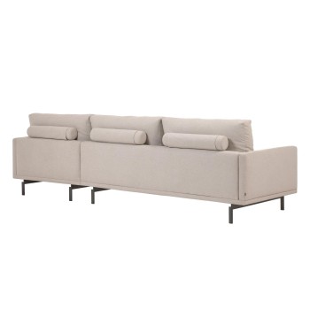 Galene 3-seater sofa with right chaise longue, beige, 254 cm