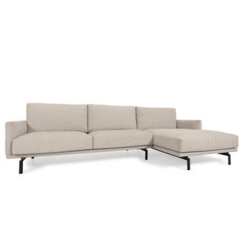 Galene 3-seater sofa with right chaise longue, beige, 254 cm FSC Mix Credit